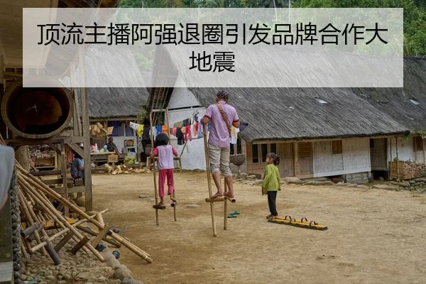 顶流主播阿强退圈引发品牌合作大地震